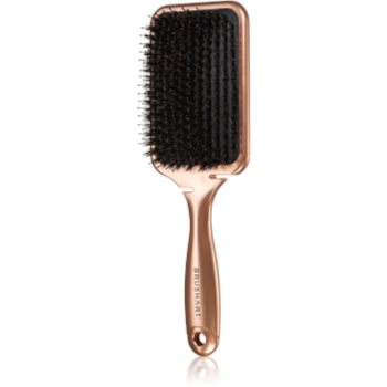 BrushArt Hair Boar bristle paddle hairbrush perie de par cu peri de mistret image0